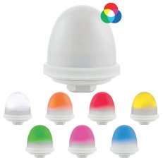 Svítidlo signální OVOLUX LED RGB 12/24V ACDC IP66 1/2'' NPT světle šedá 30107