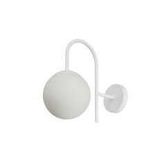 Přisazené svítidlo se skleněným stínidlem OSMONT ANCHA 1 7W IP40 E27 bílá