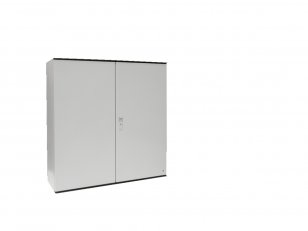 KS Skříň plast. 1000x1000x300mm, RAL7035