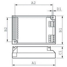 Elektronický předřadník PHILIPS HF-P 2 22-42 PL-T/C/L/TL5C EII 220-240V