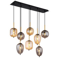 Závěsné svítidlo BLACKY černá 8x E14 40W 230V GLOBO 15345-8A
