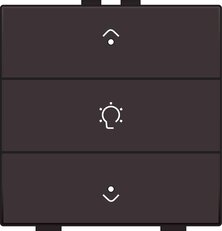 NHC 3násobný ovladač+LED 1x stmívání -DARK BROWN NIKO 124-52043