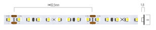XRIBO IP20 5m/reel LEDS STRIP 12W/m 128