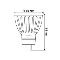 LED žárovka ORO MR16 SIX 6W WW LED-POL ORO29002