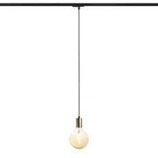 ARAQ pro jednookr. lištu závěsná česaná mosaz/černá 230V E27 42W RENDL R13978