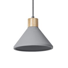 Závěsné svítidlo LEDVANCE Decor Concrete Wood Pendant 220 mm E27 Dark Gray