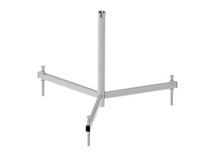 Tříramenný stojan na jímací tyč, L600mm, průměr 40mm, Inox GROMTOR 510113