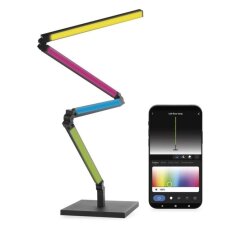 GoSmart LED stojací lampa, černá, 175 cm, teplá bílá, RGBIC WiFi EMOS ZCW34BR