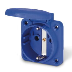 Zásuvka vestavná domovní 2P+E, 16A, 250 V, IP54-SCHUKO SCAME 570.2561