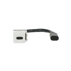 Zásuvka USB-C (keystone s kabelem), bílá, 0229/12-500 ABB 2CKA000230A0497