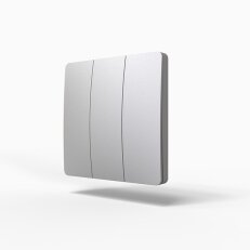 Bezdrátový vypínač Kinetic Wireless Switch S 3P samonapájecí, stříbrná, 3P