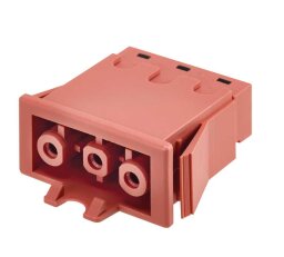 Zásuvka (samice) GESIS 3-pólový konektor 16A 250V červený KONTAKT SIMON CR0001/6