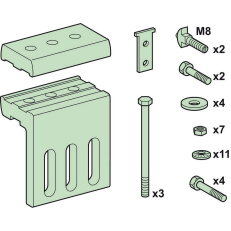 Spojka mezi horizontální a vertikální přípojnicí 100x10mm SCHNEIDER LVS04638