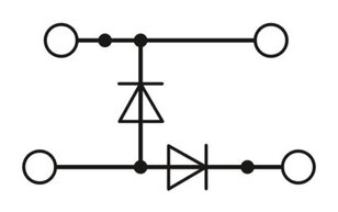 Řadová svornice elektronického prvku PTTB 2,5-2DIO/UL-O/UL-UR 1434417