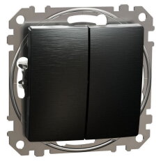 Přepínač sériový ř.5,LeštěnýTitan,Sedna Design/Elements SCHNEIDER SDD172105U