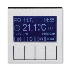 Termostat pokojový programovatel 3292H-A10301 70 titanová/kouř. černá Levit ABB