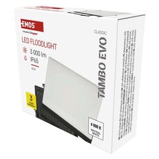 LED reflektor TAMBO EVO, 30 W, 3000 lm, IP65, černý EMOS ZS2534
