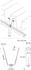 Trapézový úchyt VdS 13mm WALRAVEN 6785001