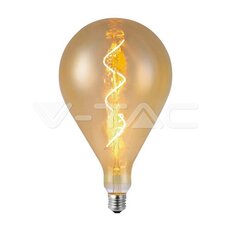 LED Bulb 4W Filament Spiral A160 2700K Amber Glass VT-2267, V-TAC SKU23166
