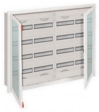 Zapuštěná rozvodnice ABB U54TR4 -192M s průhl. dveřmi