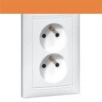 VA BÍLÁ ZÁSUVKA 2X2P+T LEGRAND 774390RD