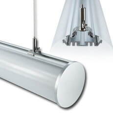 Závěsný hliníkový profil ZK, 100mm, mléčný difuz, 2,5m MCLED ML-761.032.43.0
