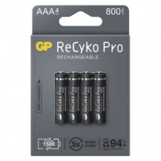 GP nabíjecí baterie ReCyko Pro AAA (HR03) 4PP /1033124080/ B22184
