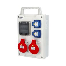 Zásuvková skříň eb405 EB 202000.0/4M EasyBOX IP44 jištěná bez chrániče eb405