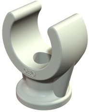 OBO 2962 18 LGR Patková svěrná objímka 16-18mm světle šedá Polypropylén PP