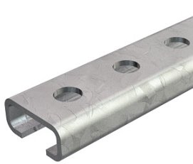 OBO CL2712P2000FT Profilová lišta děrovaná šířka výřezu 12mm 2000x27x12,5 Ocel