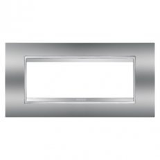 CHORUS Rámeček Lux, 6 násobný, chrom GEWISS GW16206MC