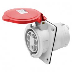 Zásuvka zapuštěná 10° 2pól.+E 63A 400V 9H IP44 GEWISS GW63219H