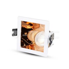 GU10 Fitting White+Rose Gold Square, VT-875 V-TAC SKU3167