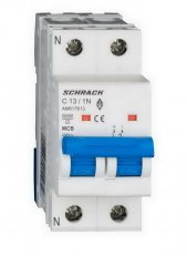 Instalační jistič AMPARO 6kA, C 13A, 1+N SCHRACK AM617613--
