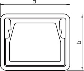 OBO KSR80080 Ochranný kroužek, pro kanál LKM, 80x80mm, šedá Polyetylén, PE
