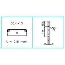 TMC 30/1X10 W 00620 Minikanál s čelním víkem 30/1x10 - bílá