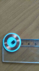 Nalepovací klíč 13,56 MHz, průměr 27mm, bez clony FDI FD-010-088