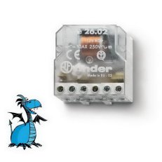 Impulsně ovládaný spínač, 2Z/10A, 12V AC FINDER 26.02.8.012.0000