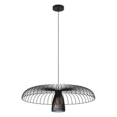 Závěsné svítidlo CHAMPERICO 1xE27 770 černá 60W IP20 EGLO 390216