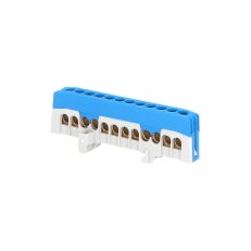 Můstek N 12-F2 (svorkovnice 12x16mm2) krytý IP20 modrý 63A na DIN 1001280