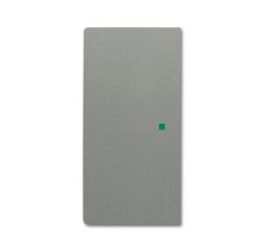 ABB Solo Kryt 2násobný levý/pravý bez potisku metalická šedá SR-2-803