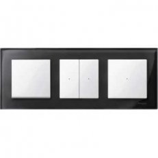 Merten Rámeček trojnásobný M-Elegance, Onyx Black SCHNEIDER MTN404303