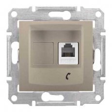 Sedna Zásuvka telefonní 1xRJ11, Titan SCHNEIDER SDN4101168