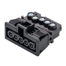 zásuvka vestavná, 5-pól, gesis mini, barva černá WIELAND 91.951.9053.1