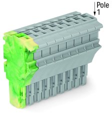Pružinová svorka Push-in CAGE CLAMP 4mm2 zž/šedá 11pól. WAGO 2022-111/000-037