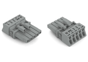 Zdířka 5pól. Kód. B šedá WAGO 890-245/062-000