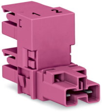h-rozdělovač 2pól. Kód. B Růžová WAGO 770-1653