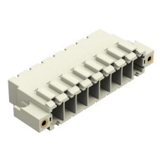 Konektor s pájecími piny THT pájecí kontakt 1,0x1,2 mm úhlové světle šedá 8pól.