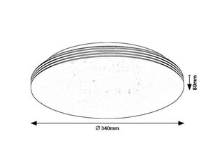 OSCAR2 LED 18W IP20 bílá 4000K 1350lm RABALUX 71179