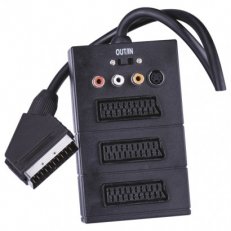 AV kabel SCART-3SCART+3RCA+SVHS 0,5M Emos SB2300